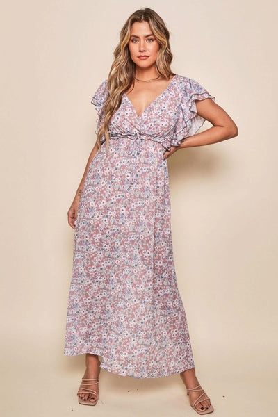 Kammi Floral Print Maxi Dress