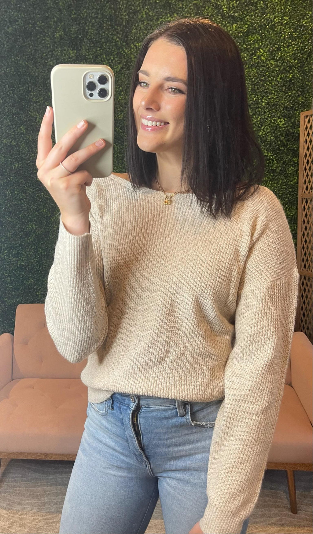 Katy Soft Knit Sweater - SIZE SMALL