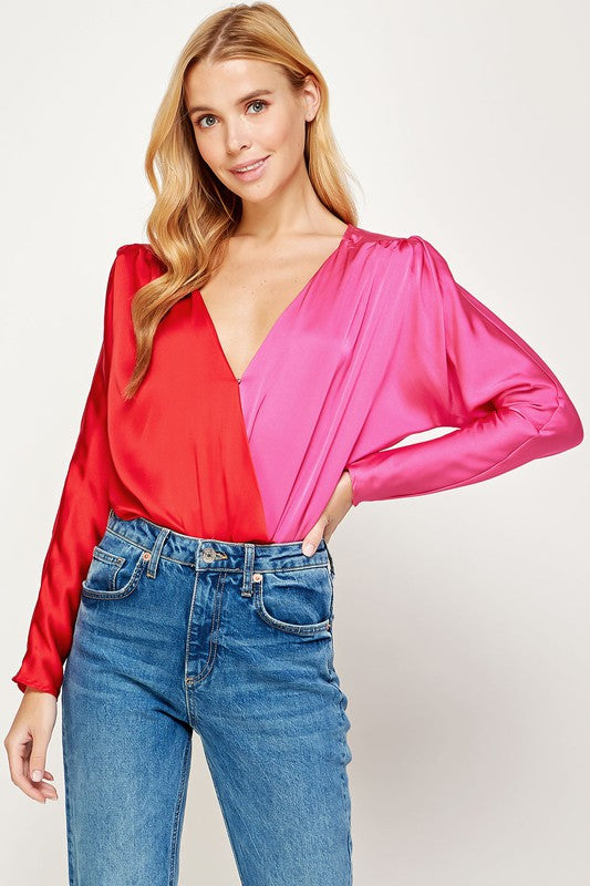 Kaylie Two-Tone Bodysuit