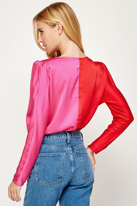 Kaylie Two-Tone Bodysuit