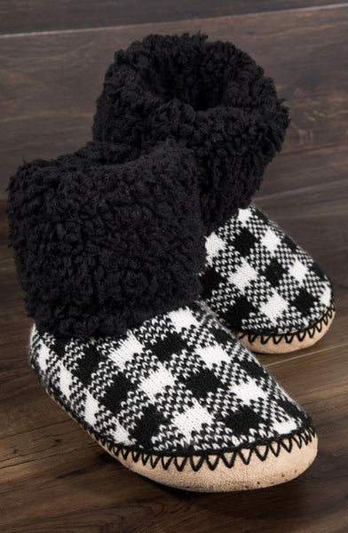 Mahree Buffalo Plaid House Slippers - SIZE S/M