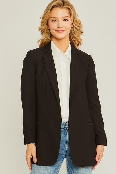 Margot Oversized Blazer - Black