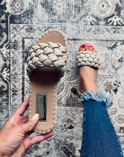 Philly Woven Espadrille Sandals - Taupe