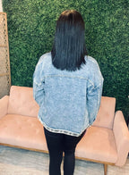 Piper Plaid Jean Jacket - SIZE SMALL