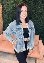 Piper Plaid Jean Jacket - SIZE SMALL