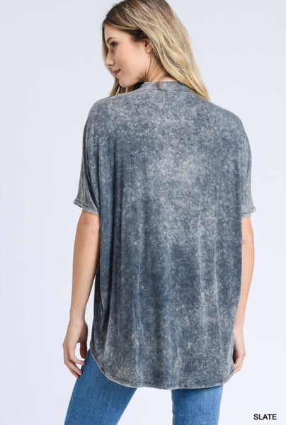 Reese Washed Oversized Tee - SIZE SMALL