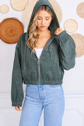 Rian Corduroy Zip Up