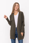 Sandi Simple Cardigan - Olive - SIZE SMALL