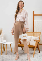 Skyla Bishop Sleeve Top - SIZE MEDIUM