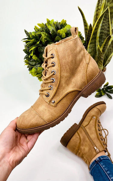 Stevi Lace-Up Booties