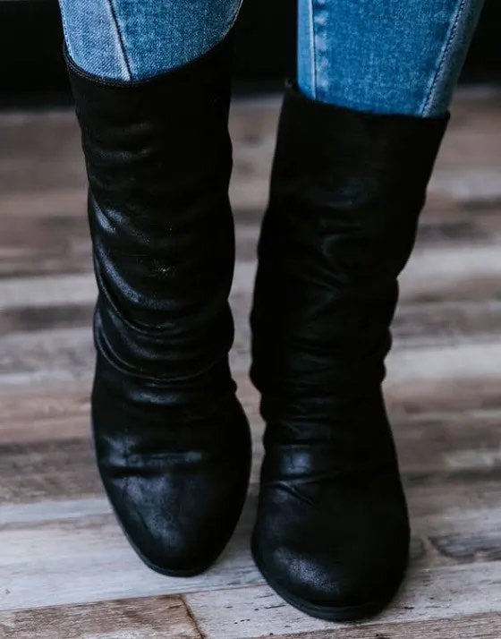 Venice Slouchy Bootie - Black