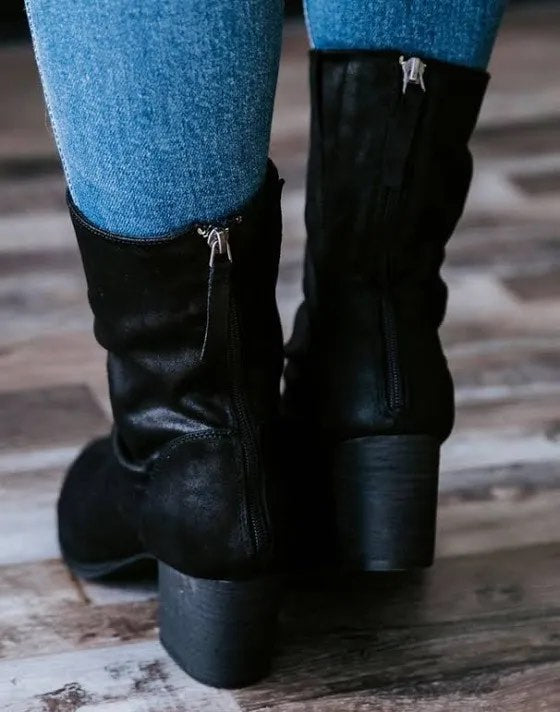 Venice Slouchy Bootie - Black