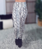 Stay Sassy Snake Print Leggings - SIZE SMALL