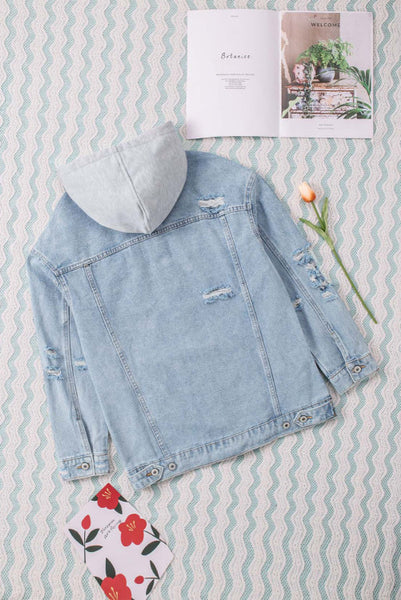 PREORDER Saylor Hooded Denim Jacket