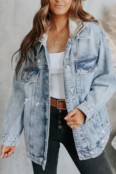 PREORDER Saylor Hooded Denim Jacket