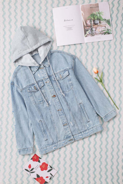 PREORDER Saylor Hooded Denim Jacket