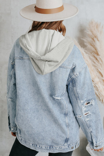 PREORDER Saylor Hooded Denim Jacket